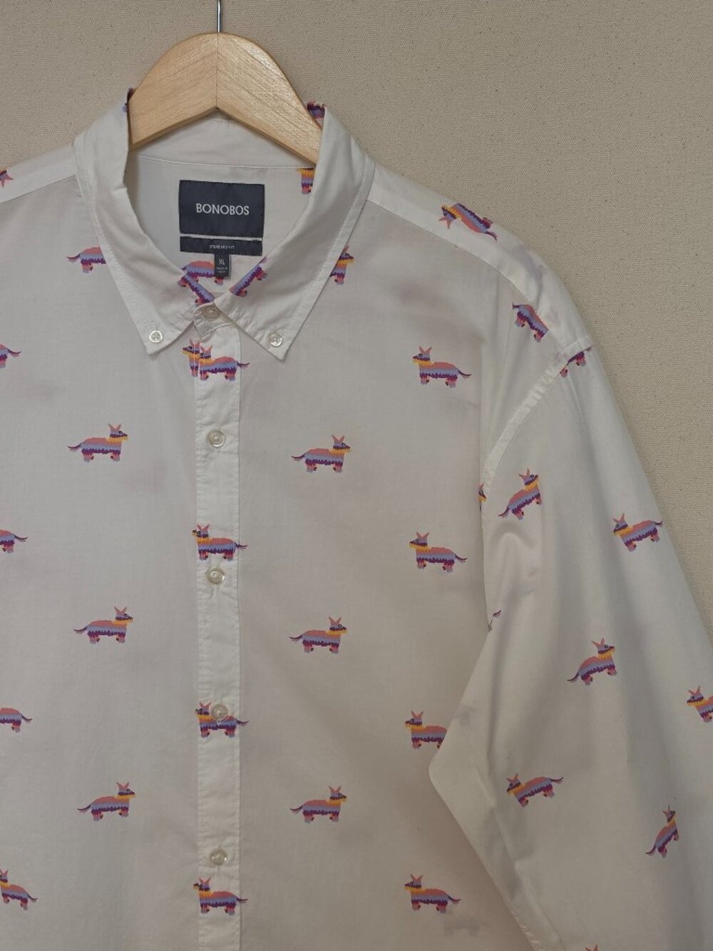 Bonobos Pinata Print Standard Fit Button Down XL